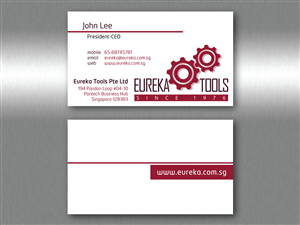 Business Card Design by aye4design for Eureka Tools Pte Ltd | Design: #1119112