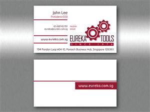 Business Card Design by aye4design for Eureka Tools Pte Ltd | Design: #1119128