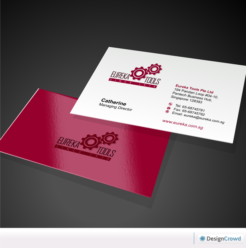 Business Card Design by designgreen for Eureka Tools Pte Ltd | Design #1083779