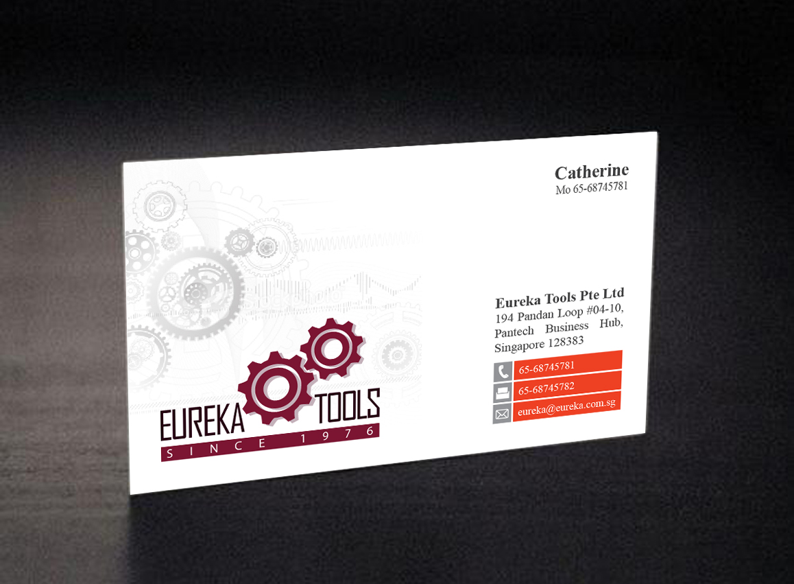 Business Card Design by Mayank Patel for Eureka Tools Pte Ltd | Design #1098201