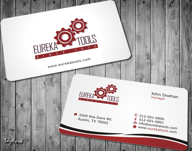 Business Card Design by SKYdesign for Eureka Tools Pte Ltd | Design #1078154