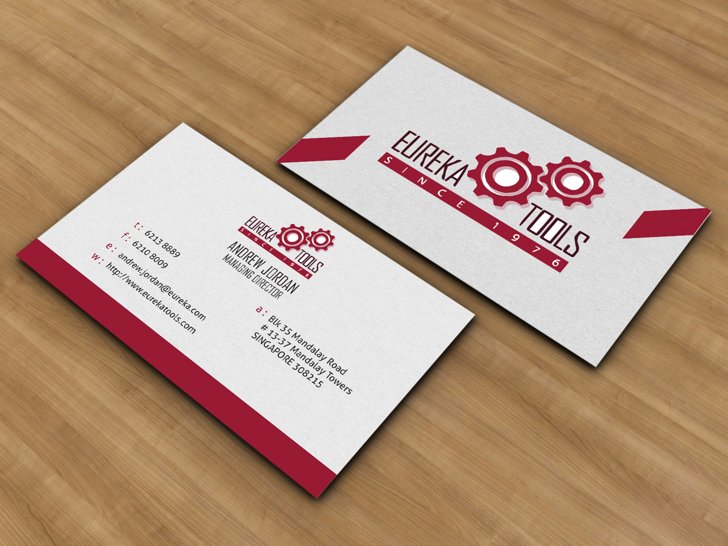 Business Card Design by AK for Eureka Tools Pte Ltd | Design #1133541