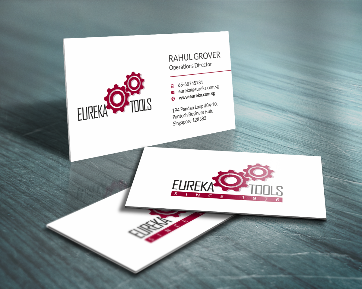 Business Card Design by HYPdesign for Eureka Tools Pte Ltd | Design #1080950