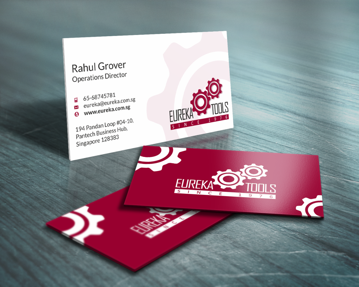 Business Card Design by HYPdesign for Eureka Tools Pte Ltd | Design #1080952