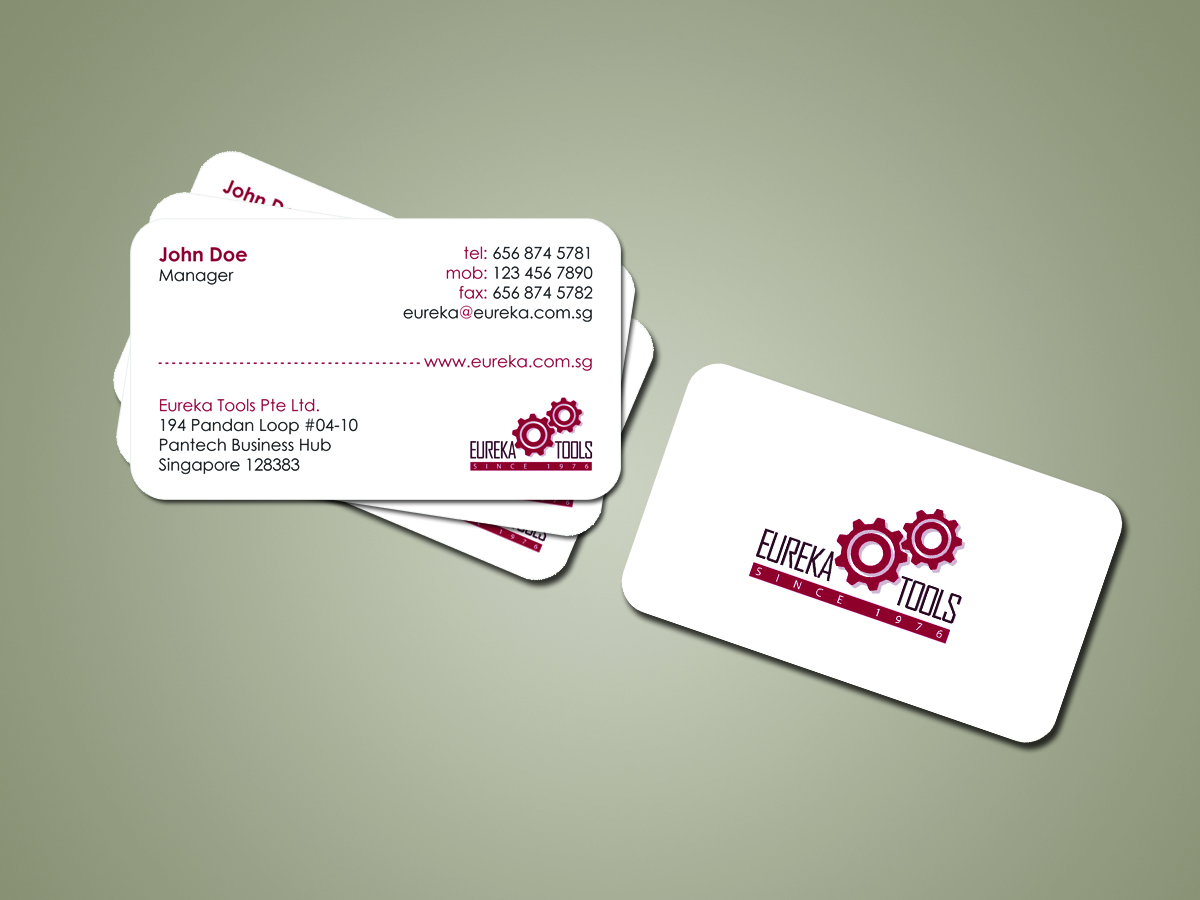 Visitenkarten-Design von zotik für Eureka Tools Pte Ltd | Design #1119196