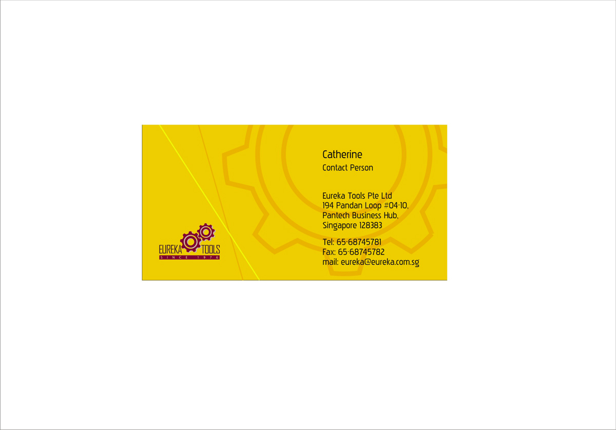 Business Card Design by Woods Design  for Eureka Tools Pte Ltd | Design #1097713
