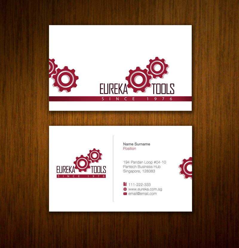 Business Card Design by gulduk for Eureka Tools Pte Ltd | Design #1081085
