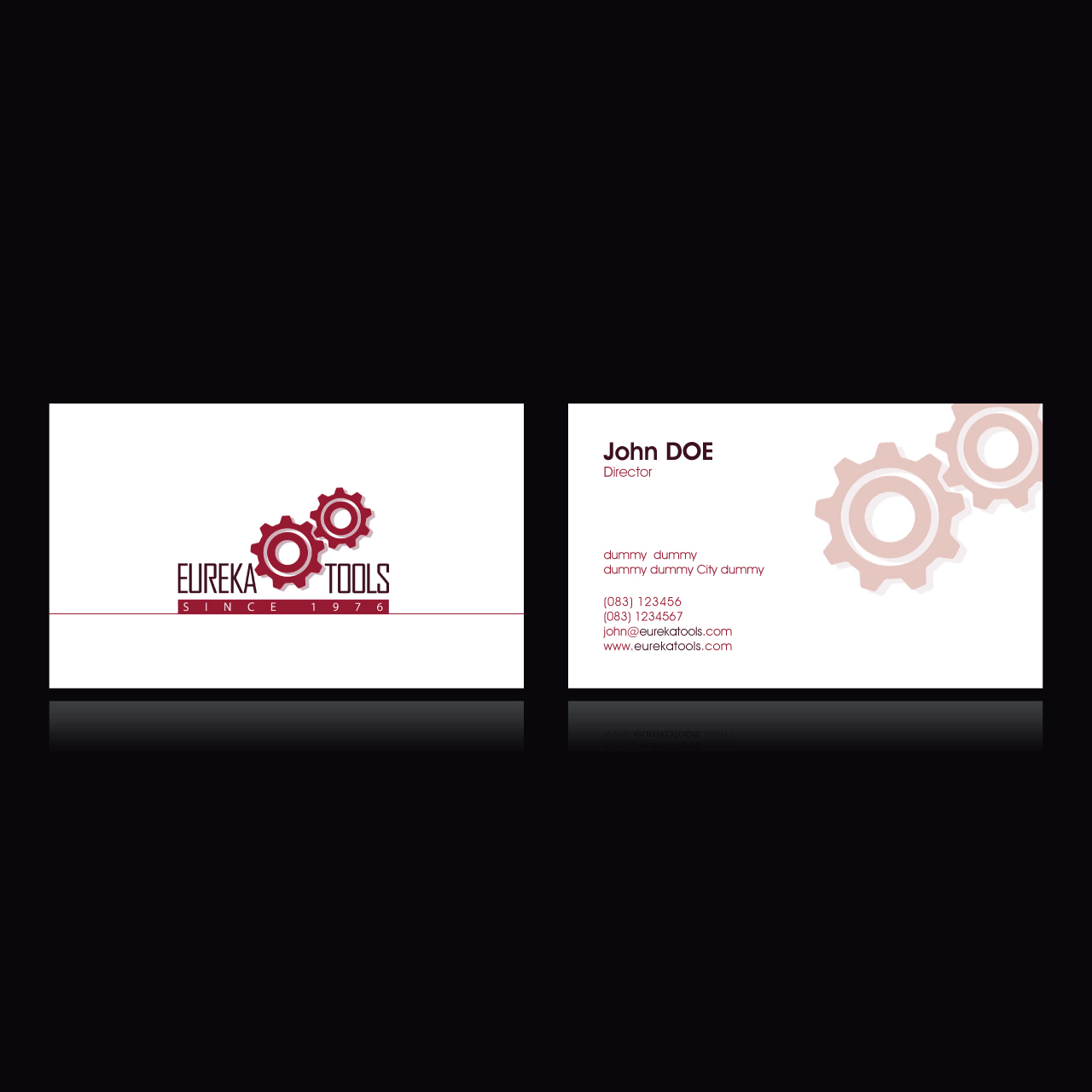 Business Card Design by yellowpixell for Eureka Tools Pte Ltd | Design #1126868
