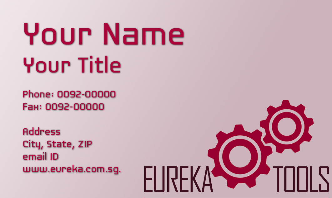 Business Card Design by Nasir Mughal for Eureka Tools Pte Ltd | Design #1082970
