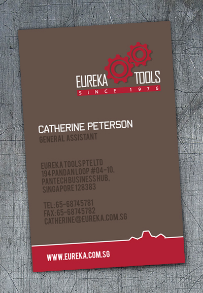 Business Card Design by roberts.vaitkus for Eureka Tools Pte Ltd | Design #1098979