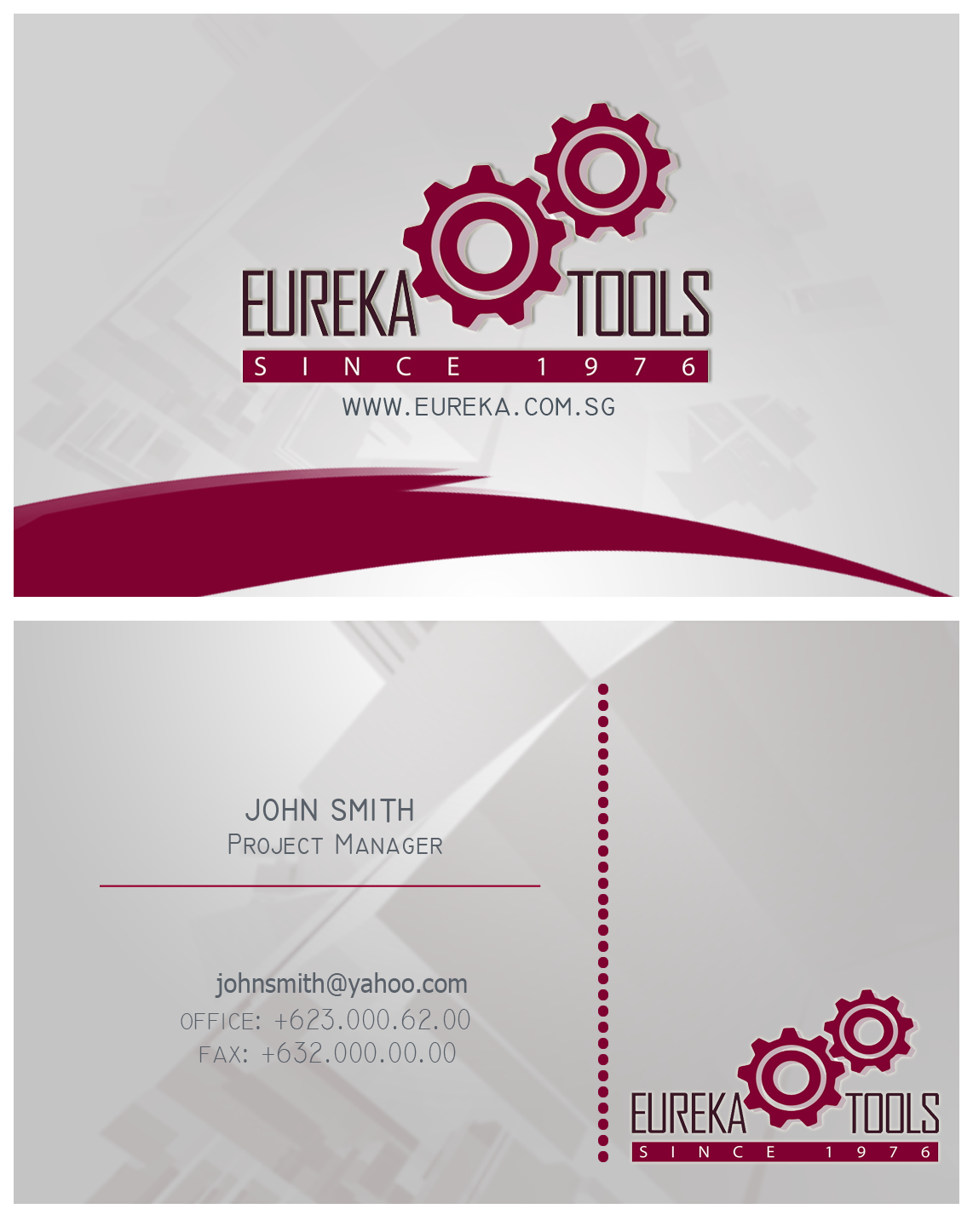Business Card Design by Genevieve for Eureka Tools Pte Ltd | Design #1074933