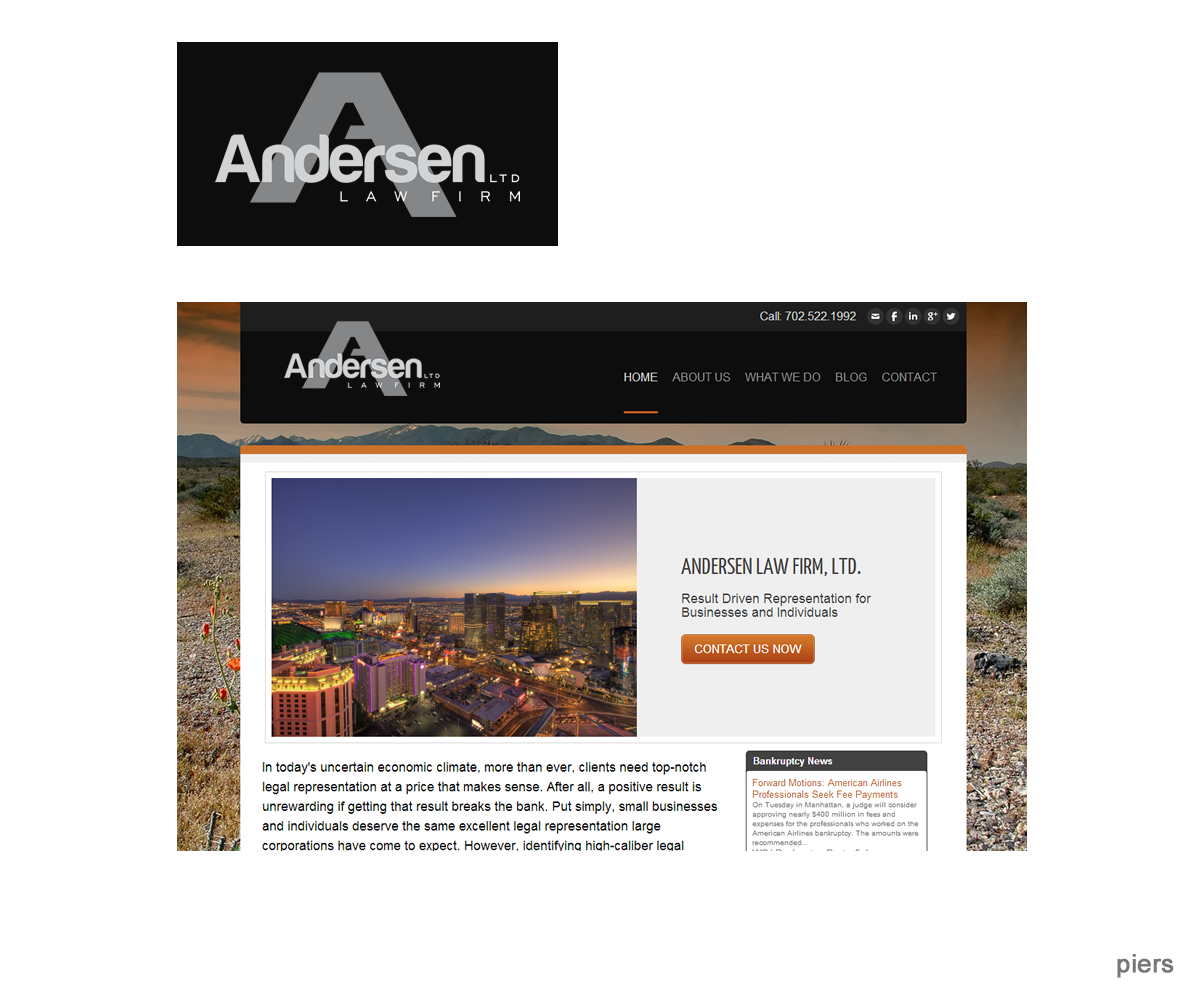 Logo Design by Piers for Andersen Law Firm, Ltd. | Design #4058609