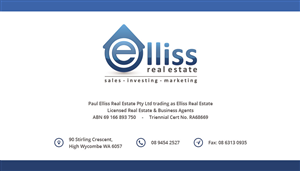 Diseño de Tarjeta de Presentación por Alex Andu para Elliss Real Estate | Diseño: #3990790