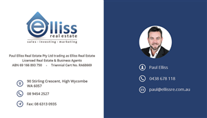 Business Card Design by Alex Andu for Elliss Real Estate | Design: #3990800