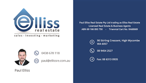 Business Card Design by Alex Andu for Elliss Real Estate | Design: #3990801