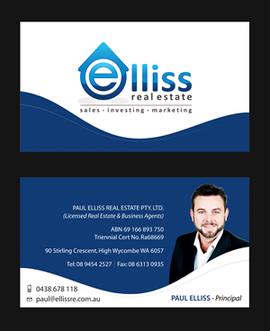 Business Card Design by aashwiin for Elliss Real Estate | Design #3984752