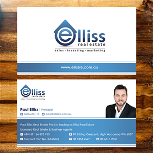 Business Card Design by Edoers for Elliss Real Estate | Design #3988146