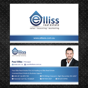 Diseño de Tarjeta de Presentación por Edoers para Elliss Real Estate | Diseño: #3988224