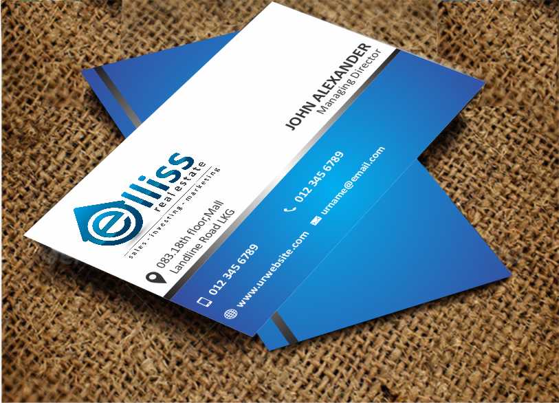 Diseño de Tarjeta de Presentación por AwsomeD para Elliss Real Estate | Diseño #3969439