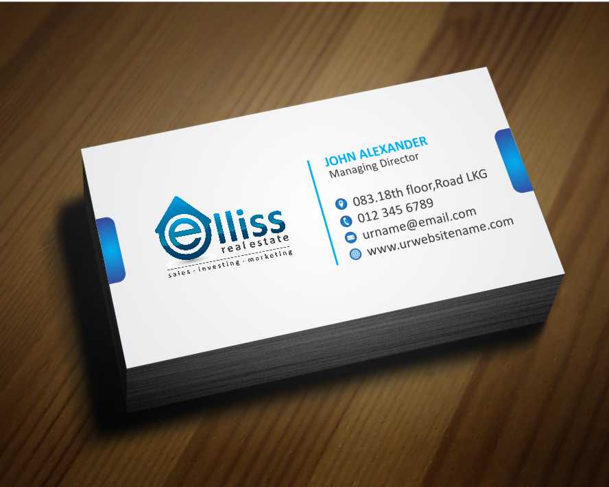 Diseño de Tarjeta de Presentación por AwsomeD para Elliss Real Estate | Diseño #3969446