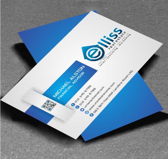 Diseño de Tarjeta de Presentación por AwsomeD para Elliss Real Estate | Diseño #3969457