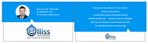 Diseño de Tarjeta de Presentación por Eming888 para Elliss Real Estate | Diseño: #3985938