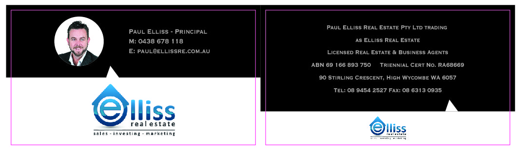 Diseño de Tarjeta de Presentación por Eming888 para Elliss Real Estate | Diseño #3985942