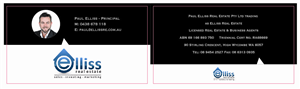 Diseño de Tarjeta de Presentación por Eming888 para Elliss Real Estate | Diseño: #3985942