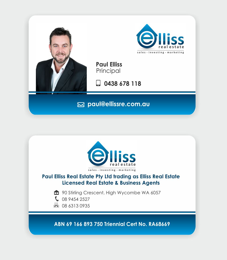 Diseño de Tarjeta de Presentación por IneseRo para Elliss Real Estate | Diseño #3968501