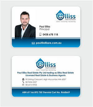 Diseño de Tarjeta de Presentación por IneseRo para Elliss Real Estate | Diseño: #3968501