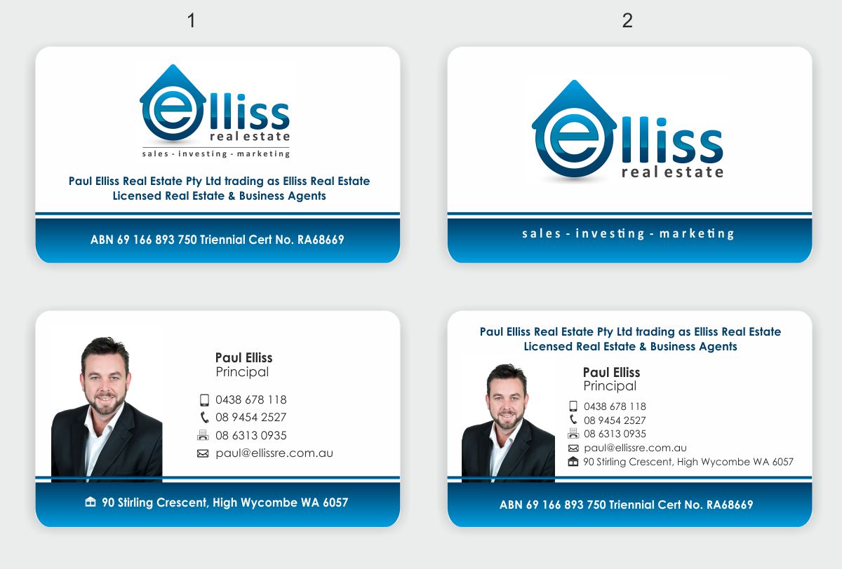 Business Card Design by IneseRo for Elliss Real Estate | Design #3974883