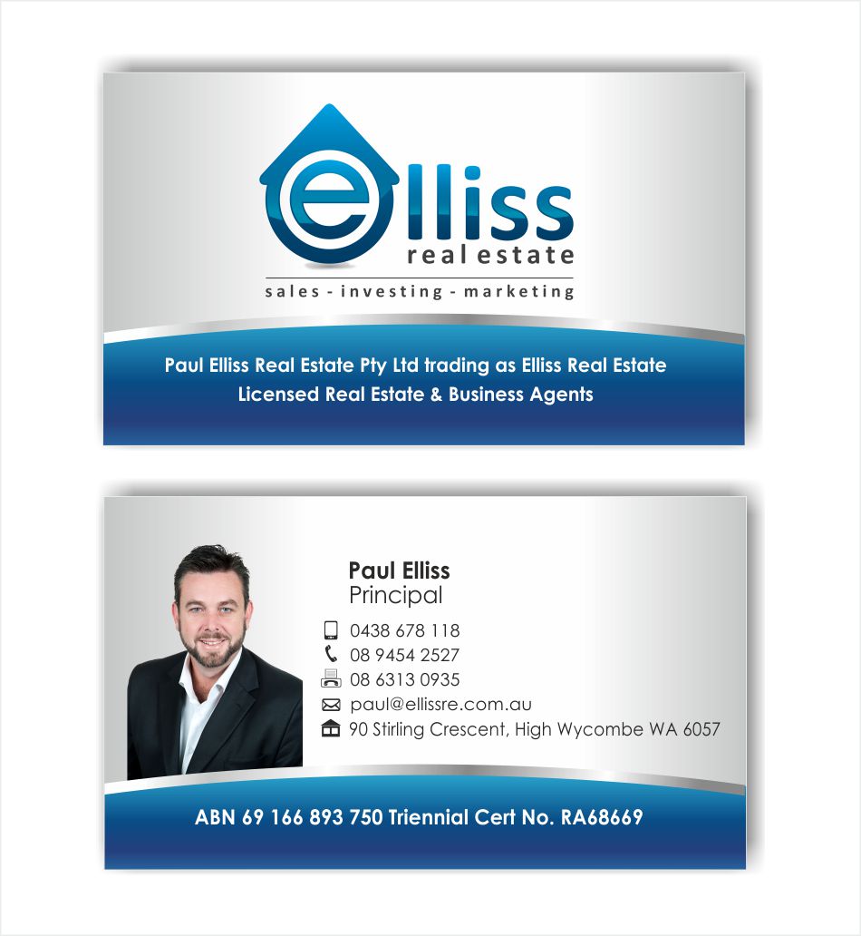 Business Card Design by IneseRo for Elliss Real Estate | Design #3974897