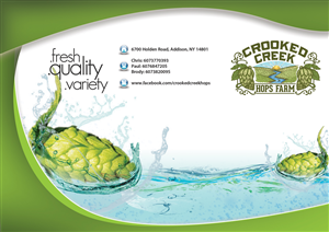 Brochure Design by alessandroevge for Crooked Creek Hops Farm | Design: #3978060