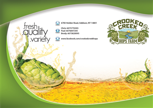 Brochure Design by alessandroevge for Crooked Creek Hops Farm | Design: #3985340