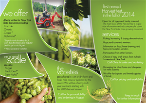 Brochure Design by alessandroevge for Crooked Creek Hops Farm | Design: #3985345