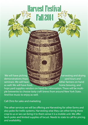 Brochure Design by mohanad.jar for Crooked Creek Hops Farm | Design #3977247