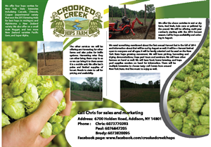 Brochure Design by chandrahalim for Crooked Creek Hops Farm | Design #3977987
