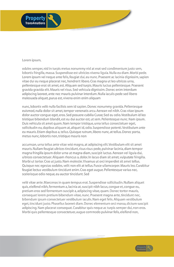 Letterhead Design by Denis Brzozowski for Property Trans4mations | Design #3986643