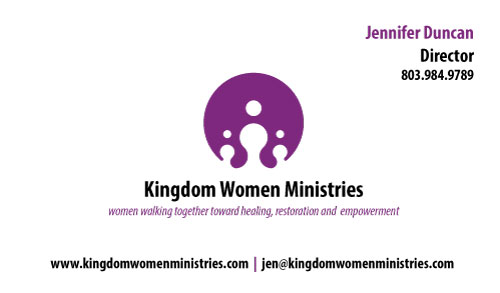 Business Card Design by cutpasteArtist for Kingdom Women Ministries | Design #4007718