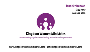 Business Card Design by cutpasteArtist for Kingdom Women Ministries | Design: #4007718