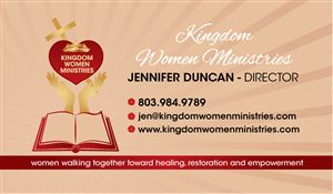 Business Card Design by shakar for Kingdom Women Ministries | Design #4001513