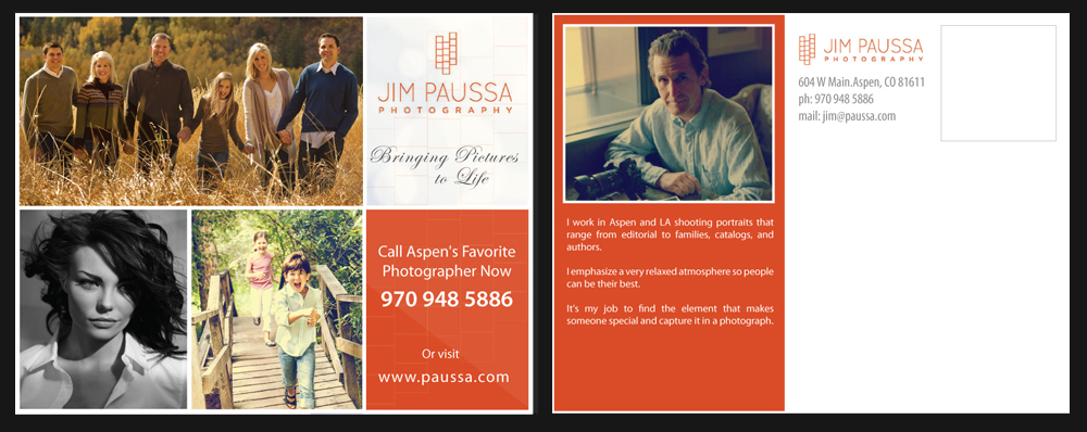 Design de Carte Postale par uniquedesign10 pour jim paussa photography | Design #3973272