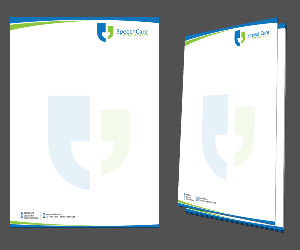 Letterhead Design by kousik for SpeechCare Consultants | Design #4009762