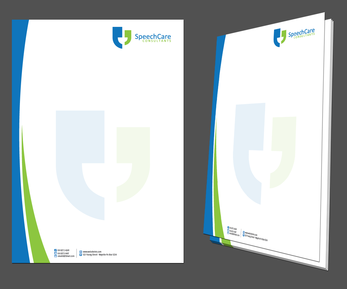 Letterhead Design by kousik for SpeechCare Consultants | Design #4009764
