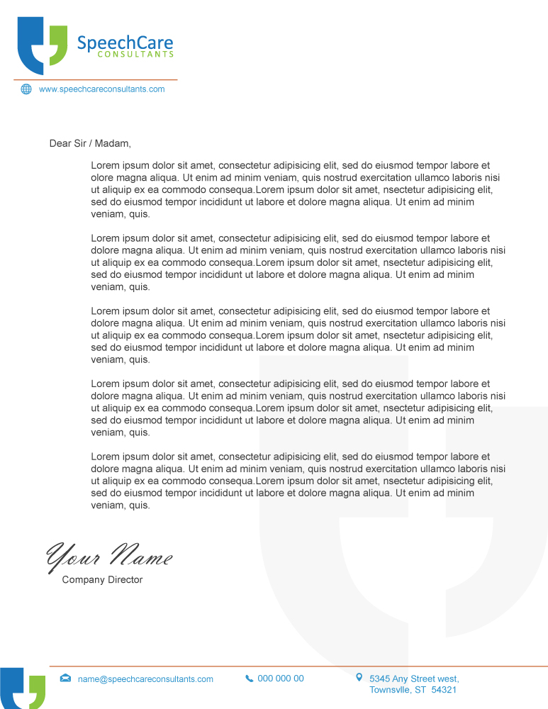 Design En-Tête par Parul pour SpeechCare Consultants | Design #4022364