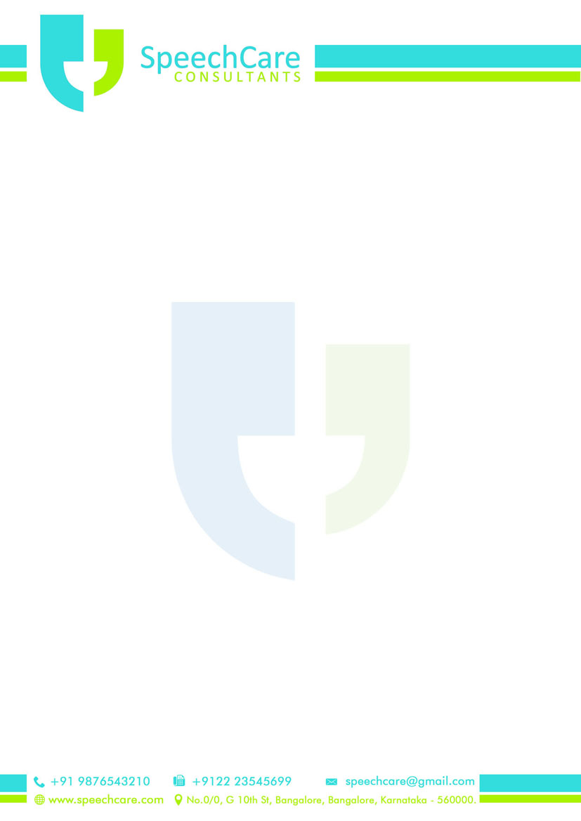 Letterhead Design by Vinoth P for SpeechCare Consultants | Design #3987028