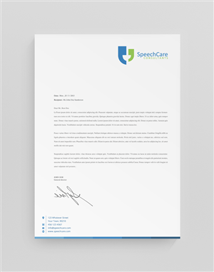 Diseño de Membrete por stoodio.id para SpeechCare Consultants | Diseño: #4073785