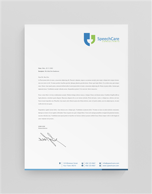 Diseño de Membrete por stoodio.id para SpeechCare Consultants | Diseño: #4073815