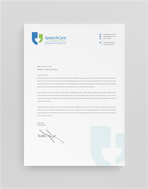 Diseño de Membrete por stoodio.id para SpeechCare Consultants | Diseño: #4088030