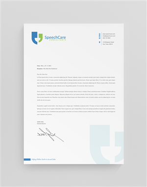 Diseño de Membrete por stoodio.id para SpeechCare Consultants | Diseño: #4088046